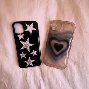 HEART & STAR PATTERN IPHONE 11 CASES